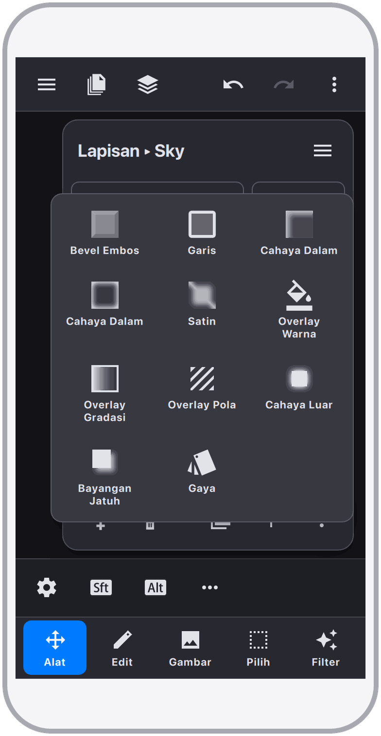 Efek Gaya Kaya